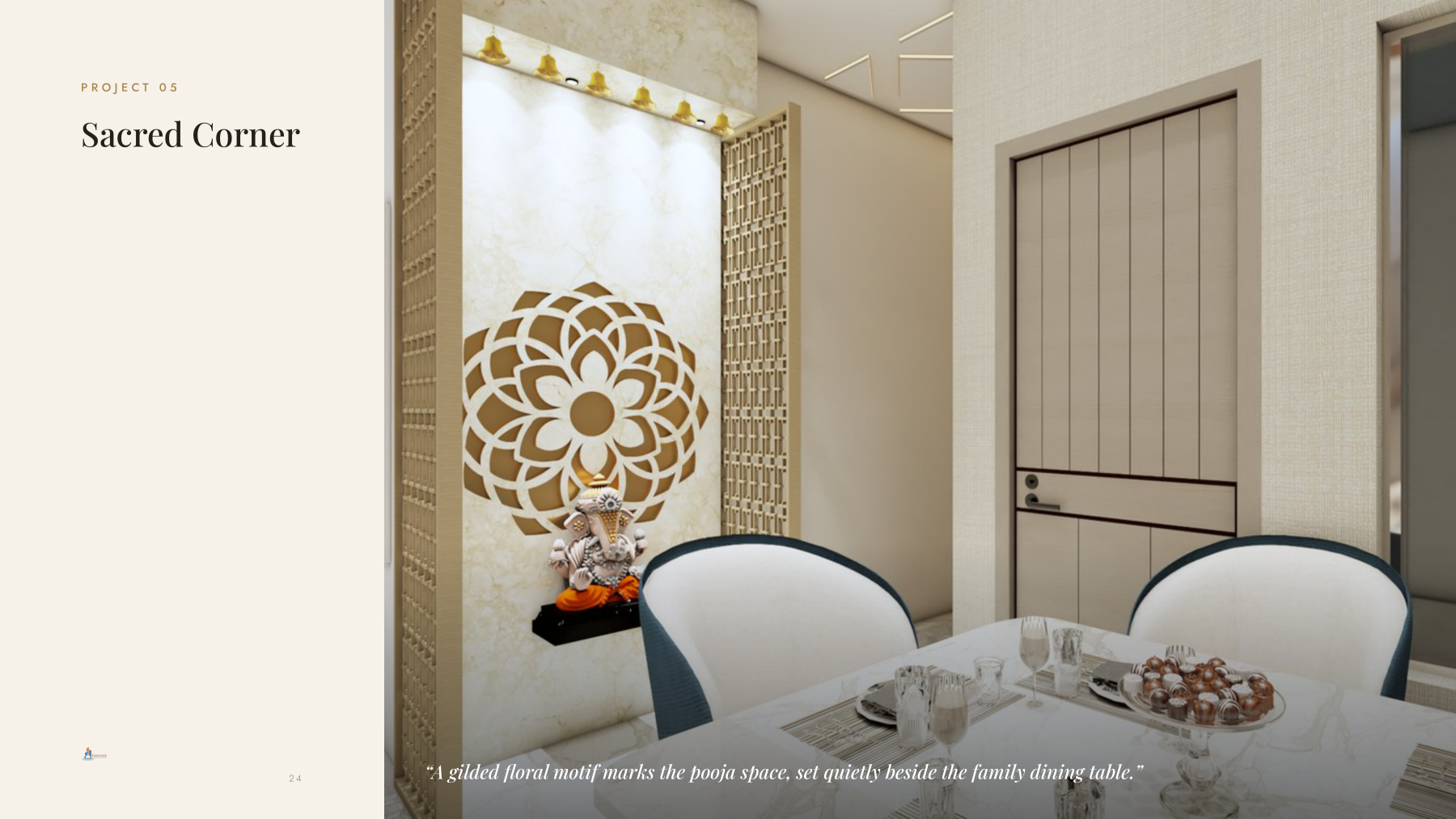 Page 25: Project 05 - Pooja Room Niche