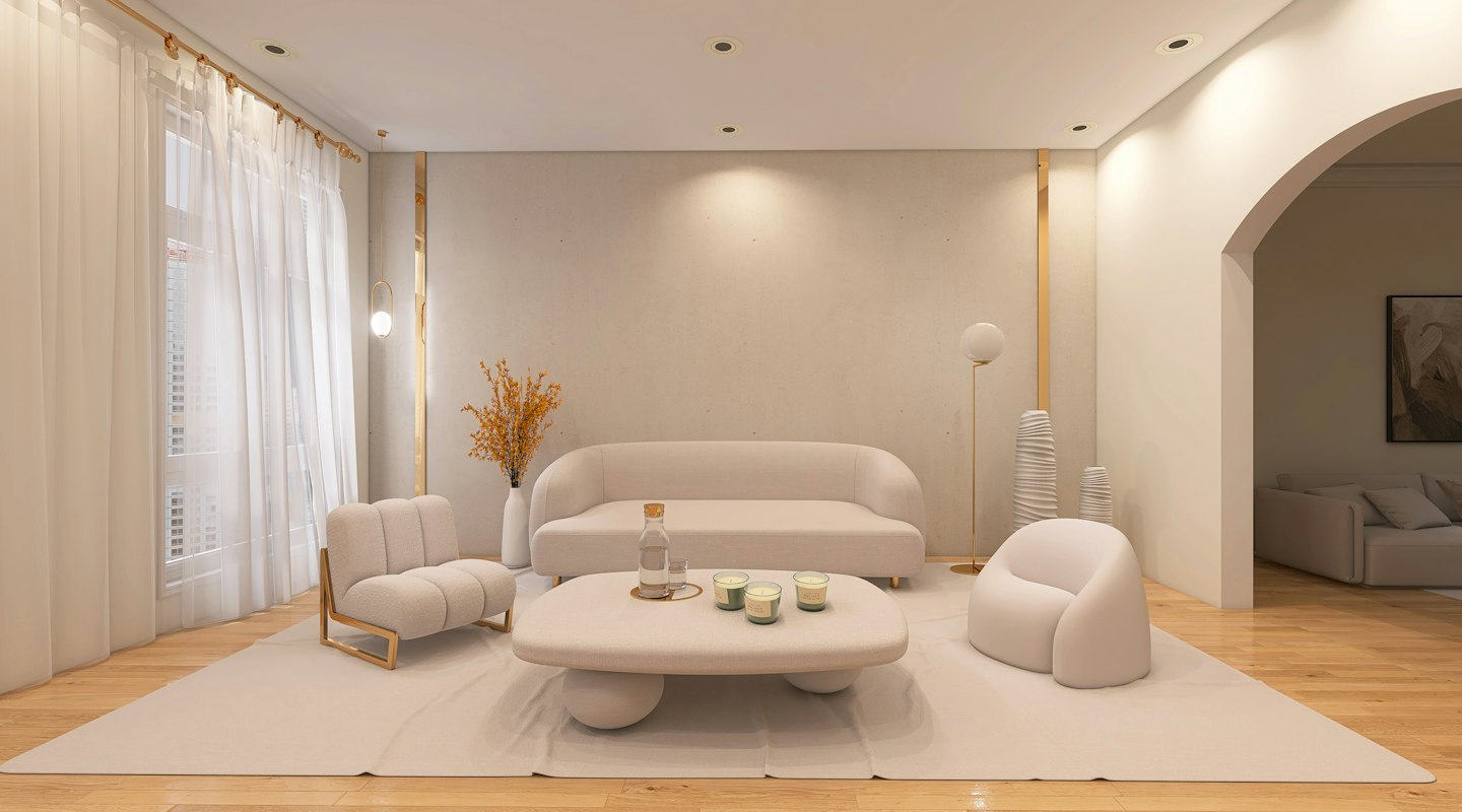 Double-Height Living Room