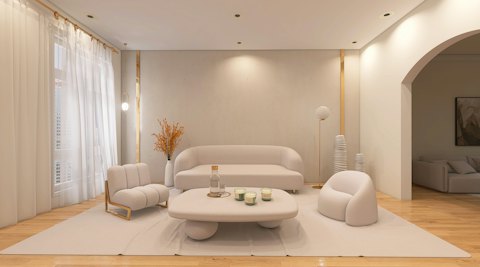 Double-Height Living Room