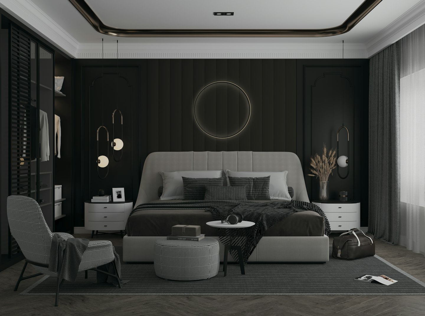 Master Bedroom Sanctuary: Modern Color Palettes & Custom Wardrobes