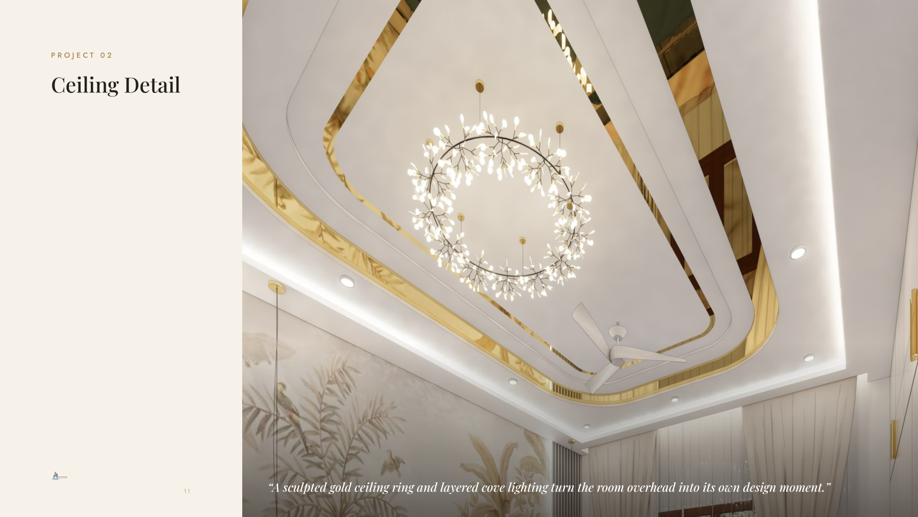 Page 12: Project 02 - Ceiling Detail & Bath
