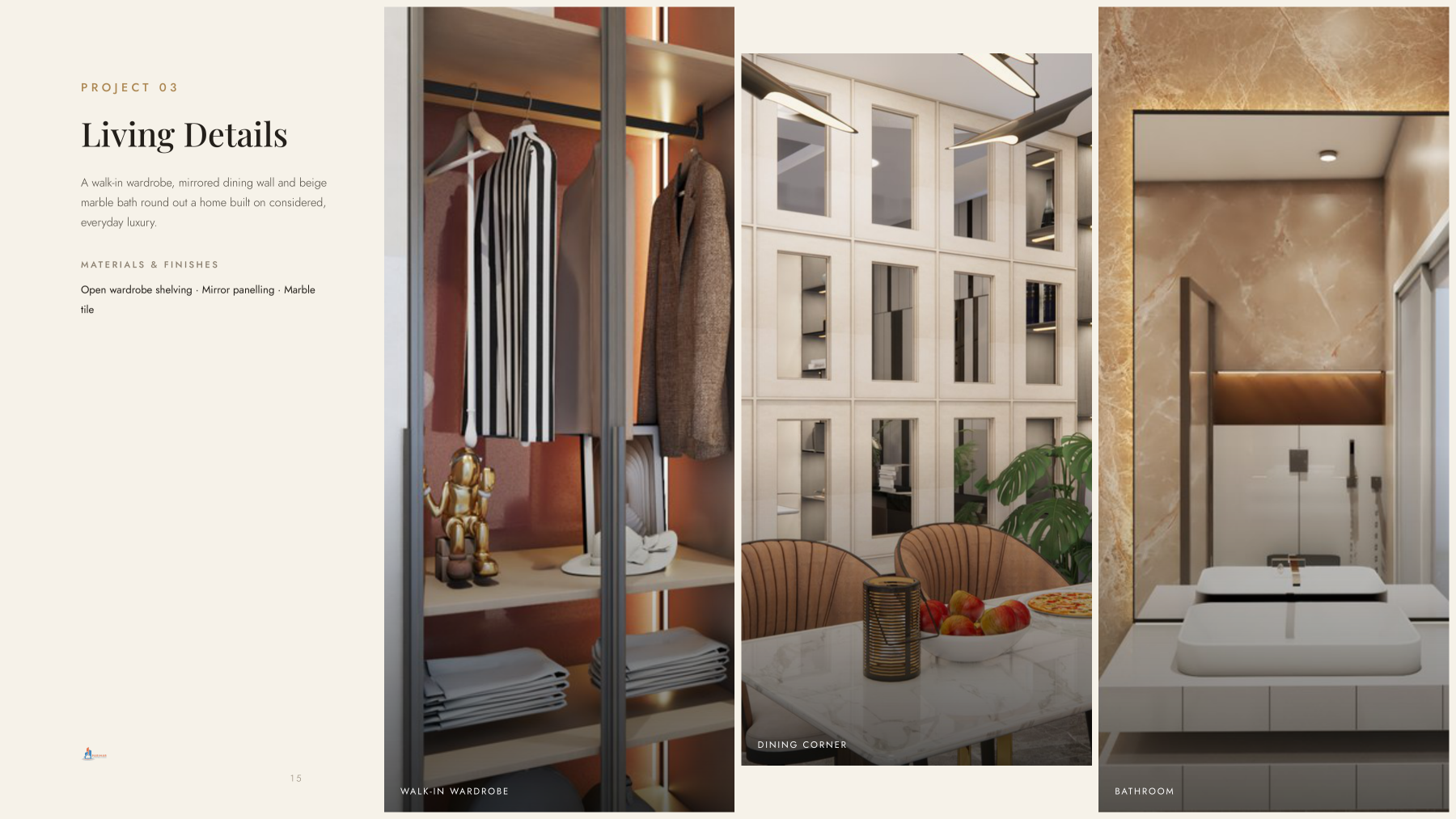 Page 16: Project 03 - Dining & Marble Top